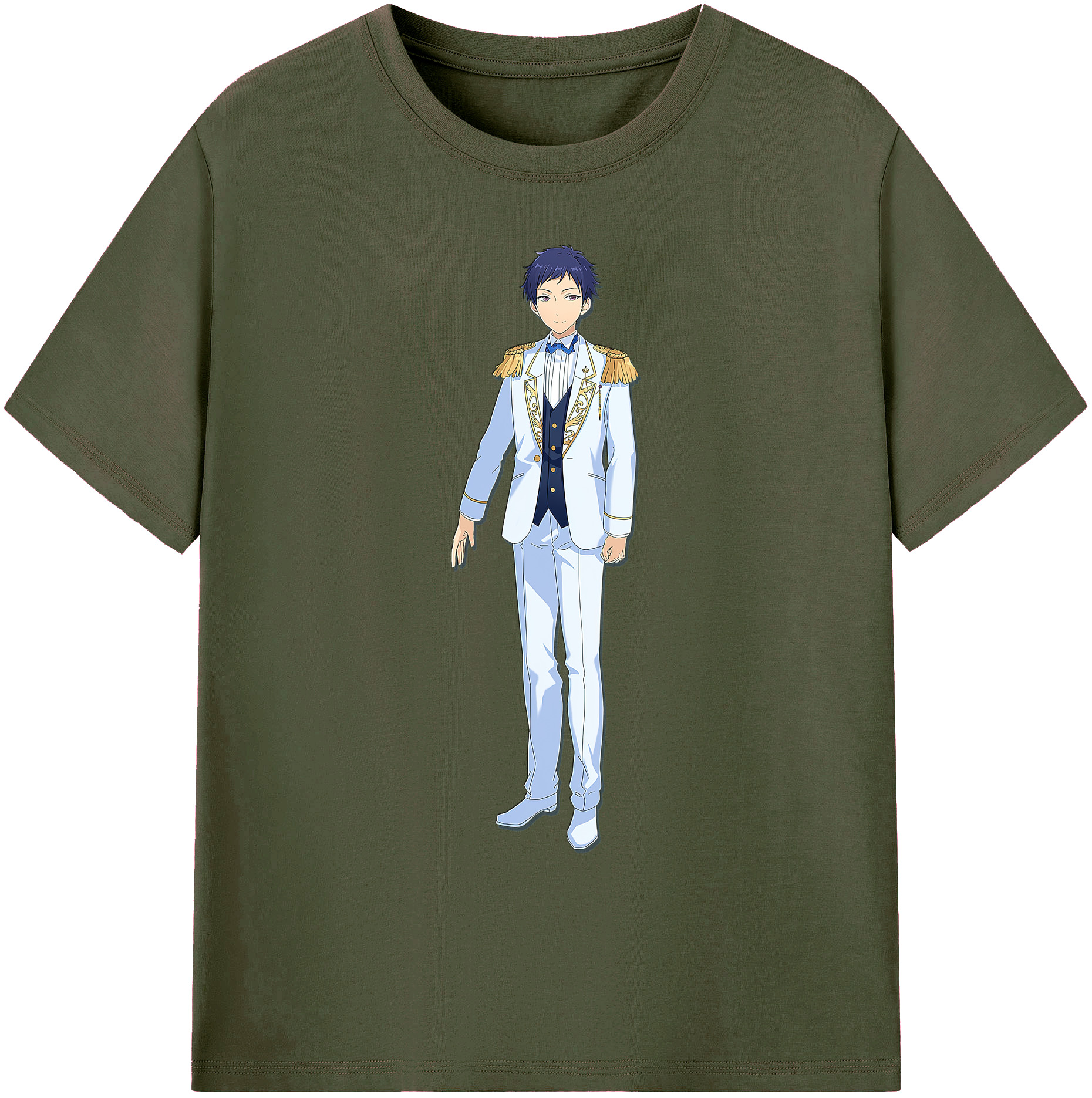 （画像用） あんさんぶるスターズ! Ensemble Stars 綿100％ メンズ半袖Tシャツ｜肌触りやわらか＆通気性